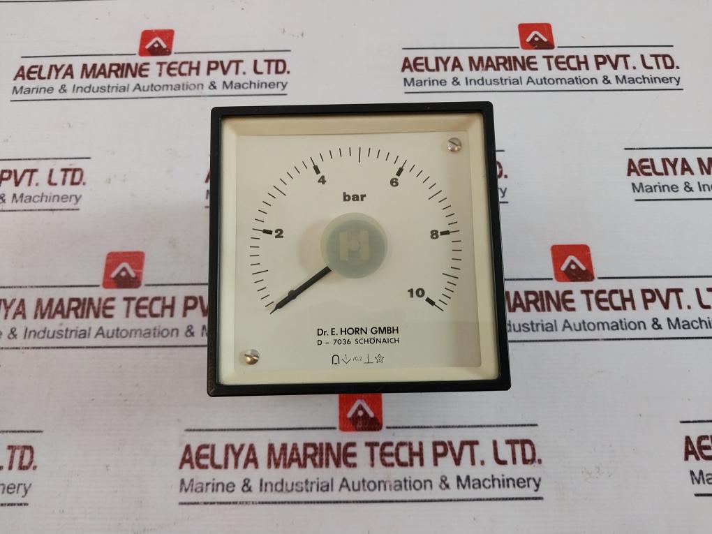 Dr. E. Horn Ea 96X96.2 S Speed Indicator Instrument 0-10 Bar