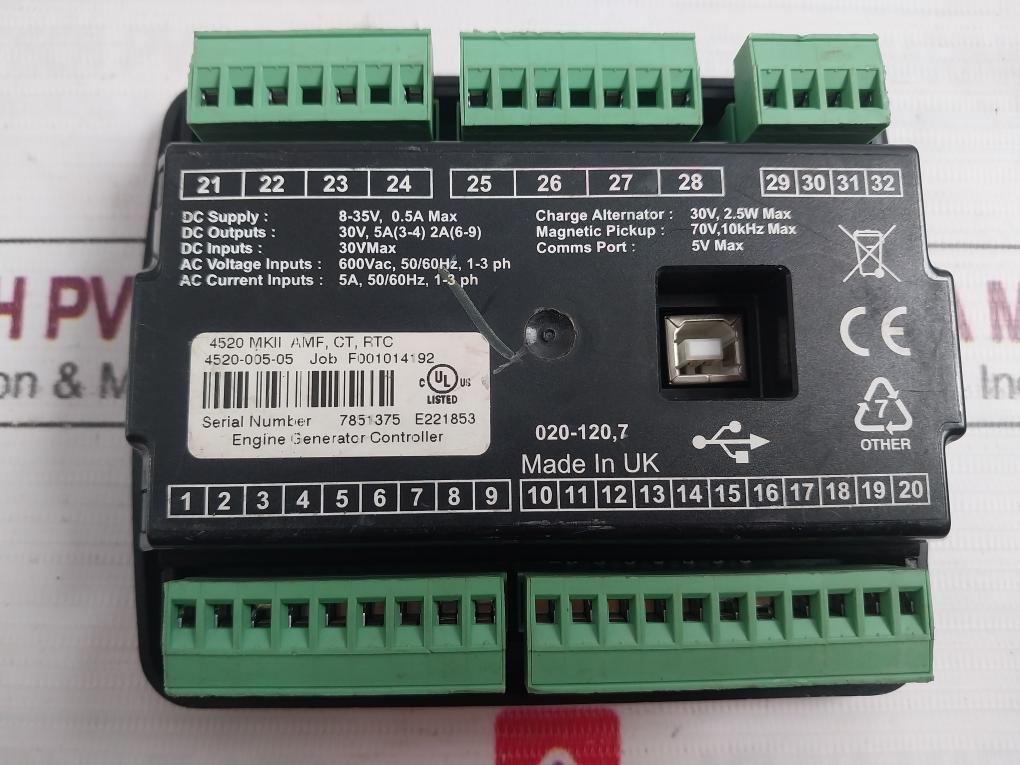 Dse 4520 Mkii Engine Generator Controller 8-35V 0.5A Max E221853 ...