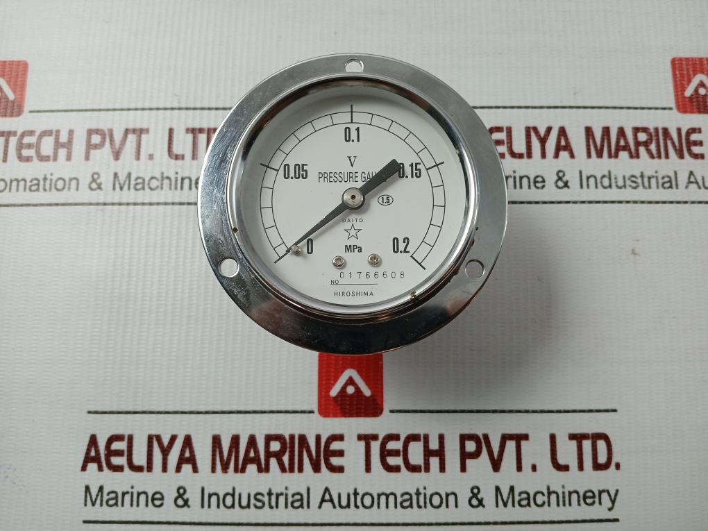 Du-1-4-V-Pressure-Guage-0-0-2-Mpa-60Mm-Daito-Keiki-Seisakusho-209300-1