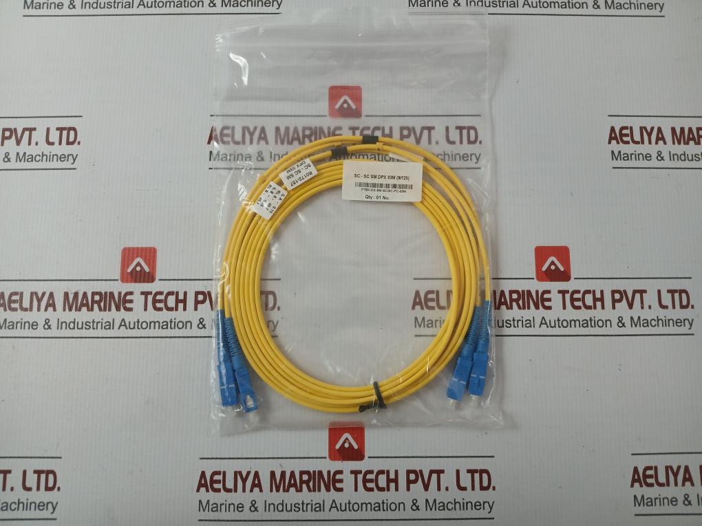 Duplex Fiber Optic Patch Cable Sc-Sc Sm Dpx 03m (9/125) In New