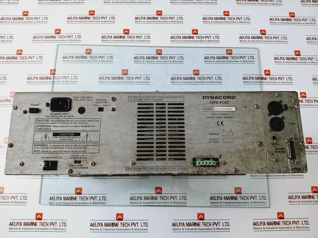 Dynacord Dpa 4140 Power Amplifier 40 Watts 115V/230V Ac,50-60Hz 24V Dc