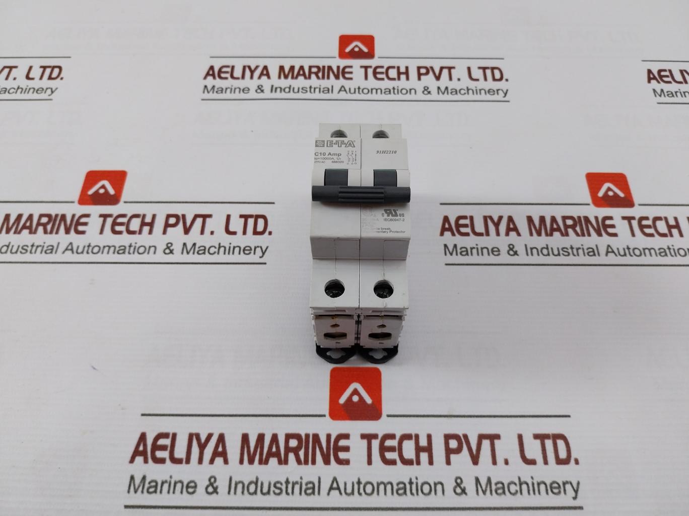 E-T-A 91h2210 2 Pole Thermal-Magnetic Circuit Breaker 1-Ph 10000a 277vac 10ka