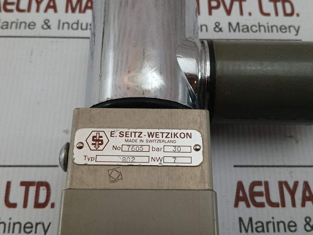 Solenoid Valve 11w  E. Seitz–Wetzikon 802 Condition New