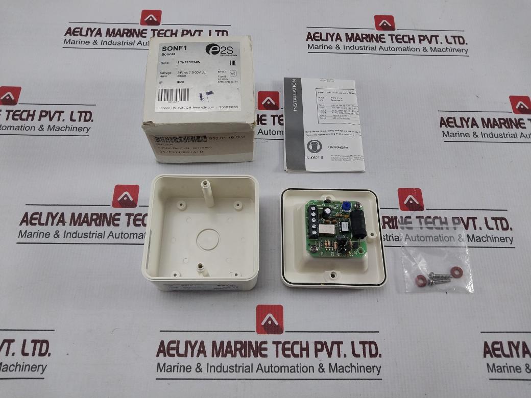 E2S Sonf1Dc24W Alarm Horn Sounder 25Ma 10-30V Dc Sonora 10-tone Ip66