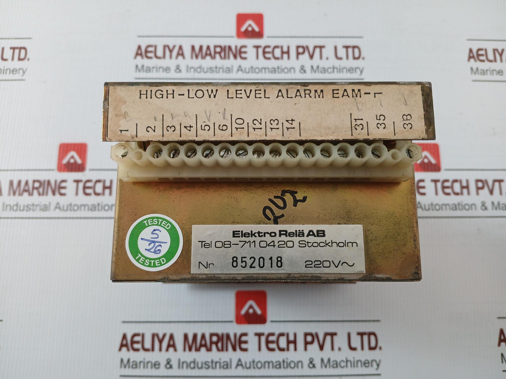 Eam-R High-Low Level Alarm By Elektro-Rela