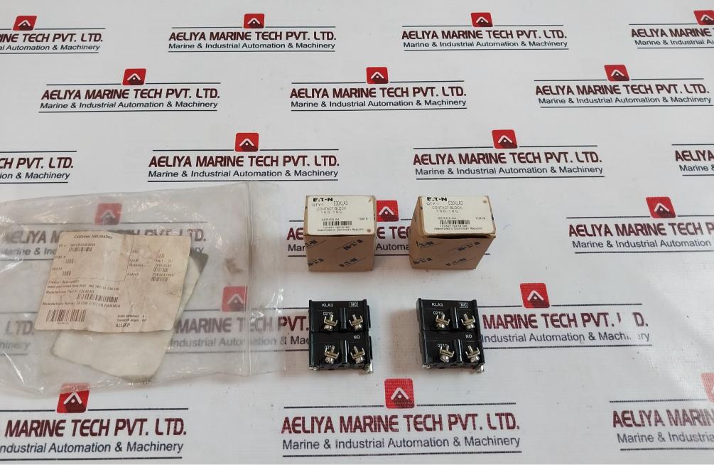 Lot of 2X Eaton Cutler Hammer E30KLA3 Contact Block Series A4 T0819