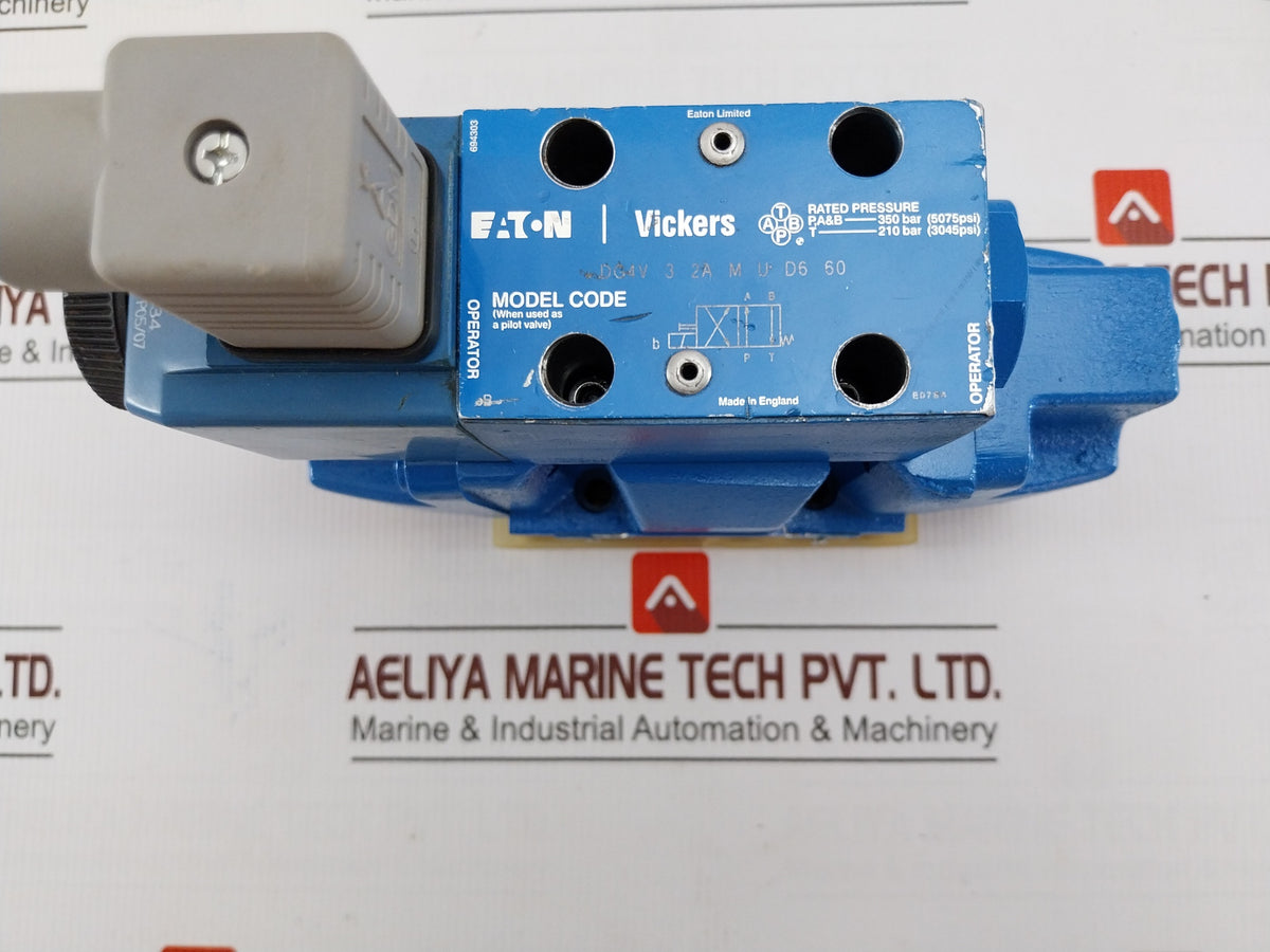 Eaton Dg4V 3 2A M U D6 60 Pilot Valve 220V-240V 50/60Hz 350 Bar