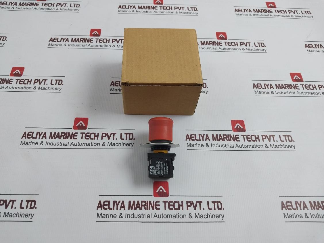 Eaton M22-k01 Emergency Stop Push Button Switch W/ Contact Block 500V,6Kv