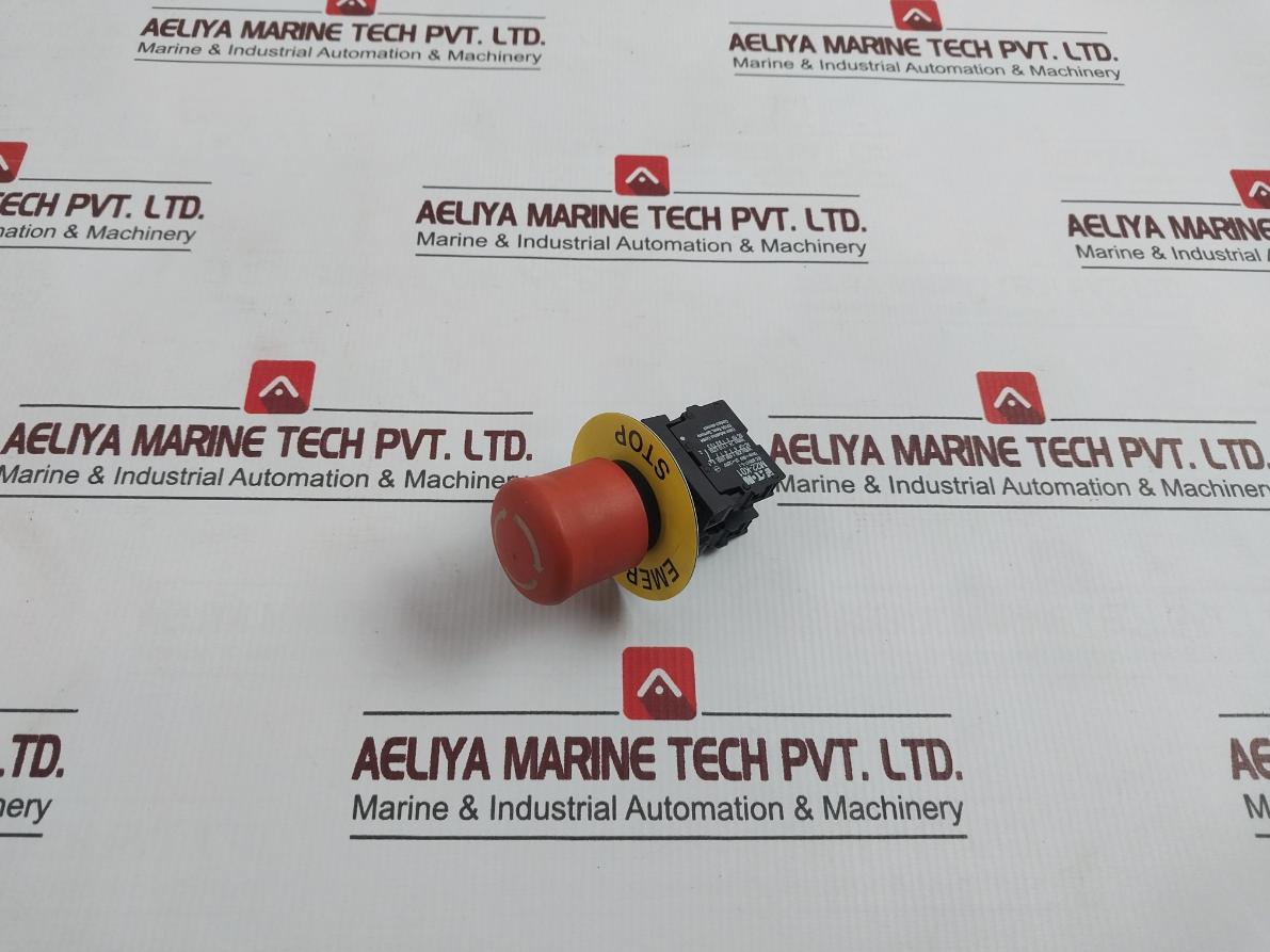 Eaton M22-k01 Emergency Stop Push Button Switch W/ Contact Block 500V,6Kv