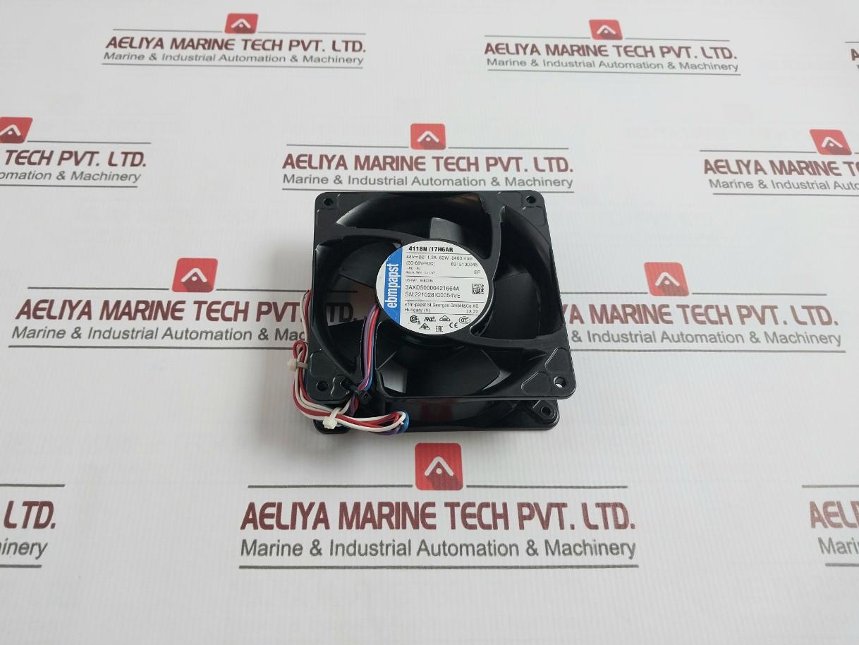 Ebm-papst 4118N/17H6Ar Axial Cooling Fan 48Vdc 1.3A 62W 8400 Rpm