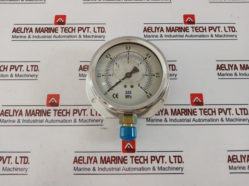 Econosto 0-6 Bar Pressure Gauge 100 M/M