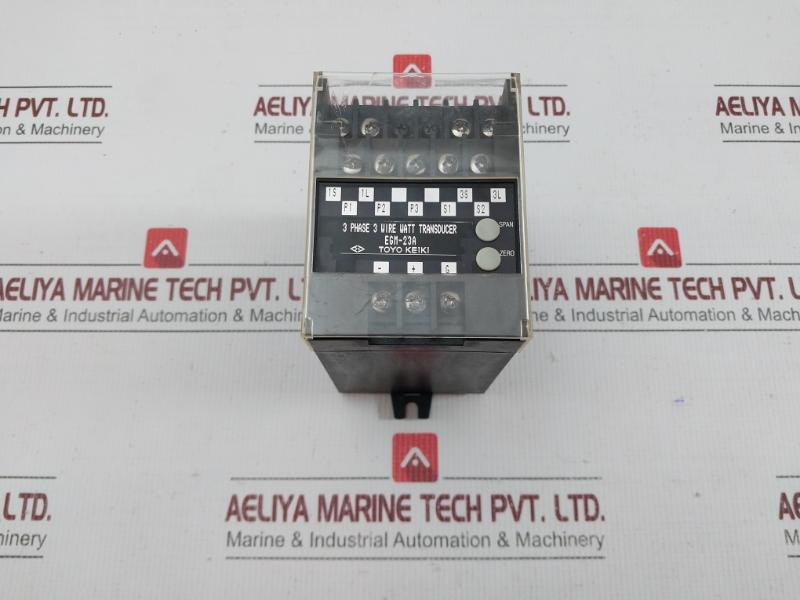 Egm-23a 3 Phase 3 Wire Watt Transducer By Toyo Keiki