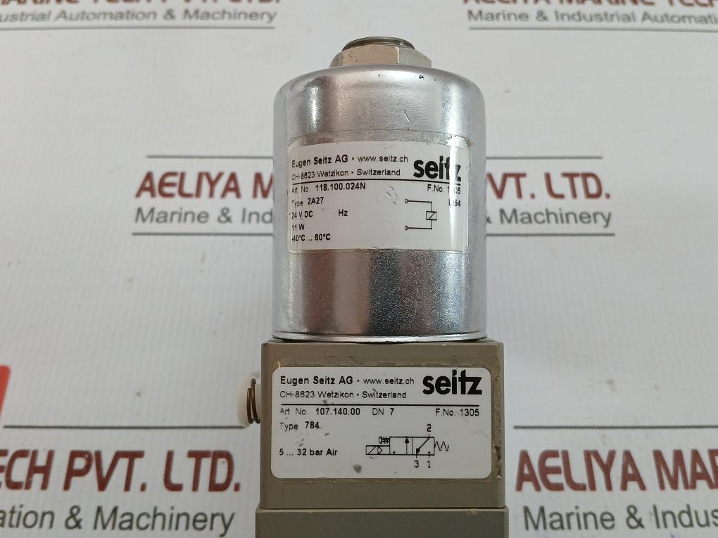 Electro-Pneumatic Valve 118.100.024N 3/2-way IP54 BY EUGEN SEITZ