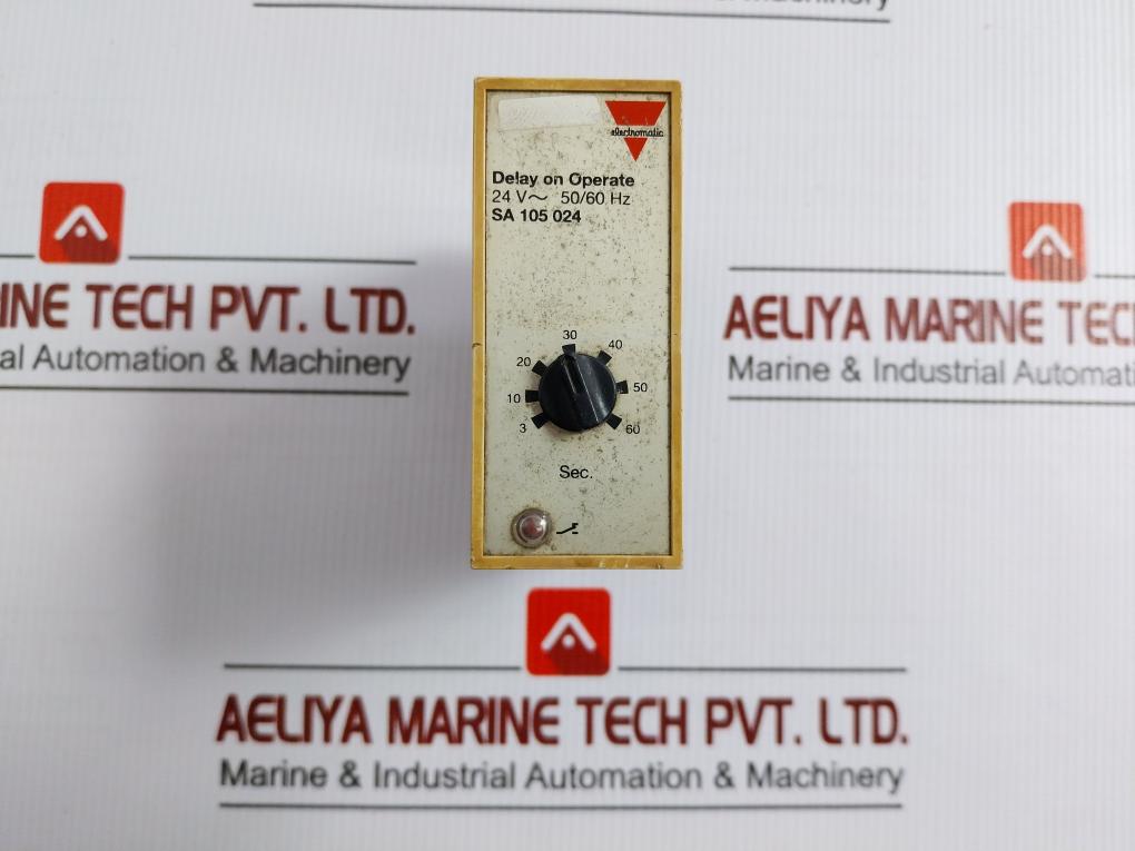 Delay On Operate Timer 3 To 60 Sec,Ip20 Electromatic Sa 105 024