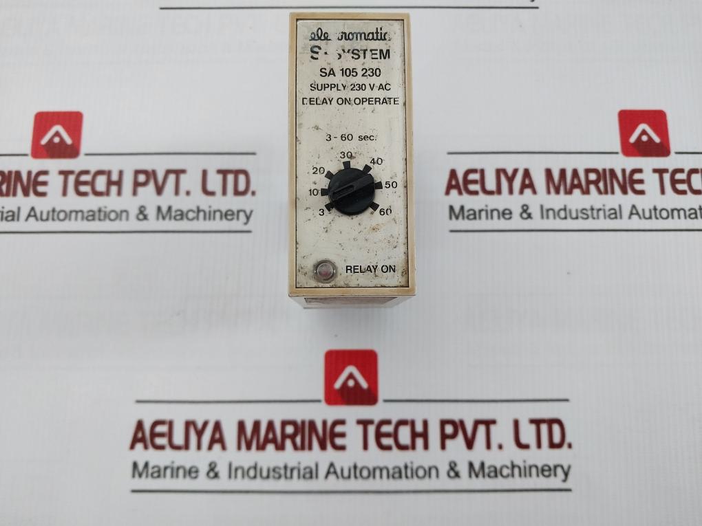 Electromatic Delay On Operate Timer 3-60 Sec Sa 105 230