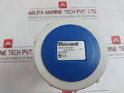 Elettrocanali Ec69284 Heat Resistant Aviation Power Plug Socket 16A 9H 50/60Hz