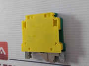 Lot of 50X ELMEX ET10 Earth Terminal Block IEC 60947-7-2 6–16 AWG 13 mm