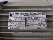 Eltek Equipment Ts.71.1J 3 Phase Induction Motor 415/220V 50Hz 0.9Amp 260 Rpm