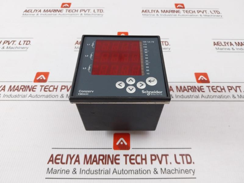 Energy Kwh Meter Em6433 By Schneider Electric 44 To 300v 50/60hz