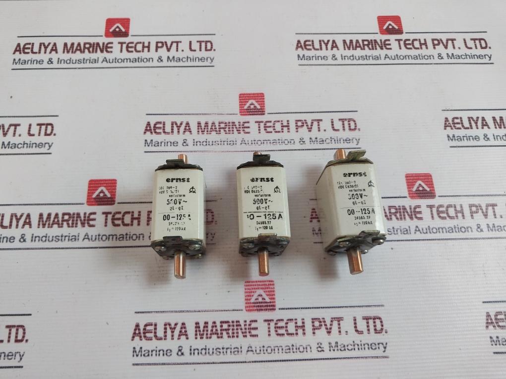 Ernst 00-125A Fuse Gl-gi 500V~ Used