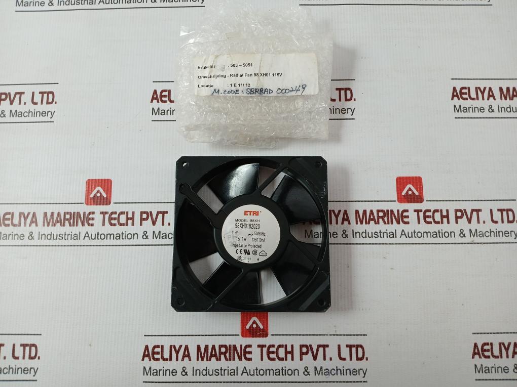 98Xh0182020 Axial Fan 115V- 50/60Hz Etri