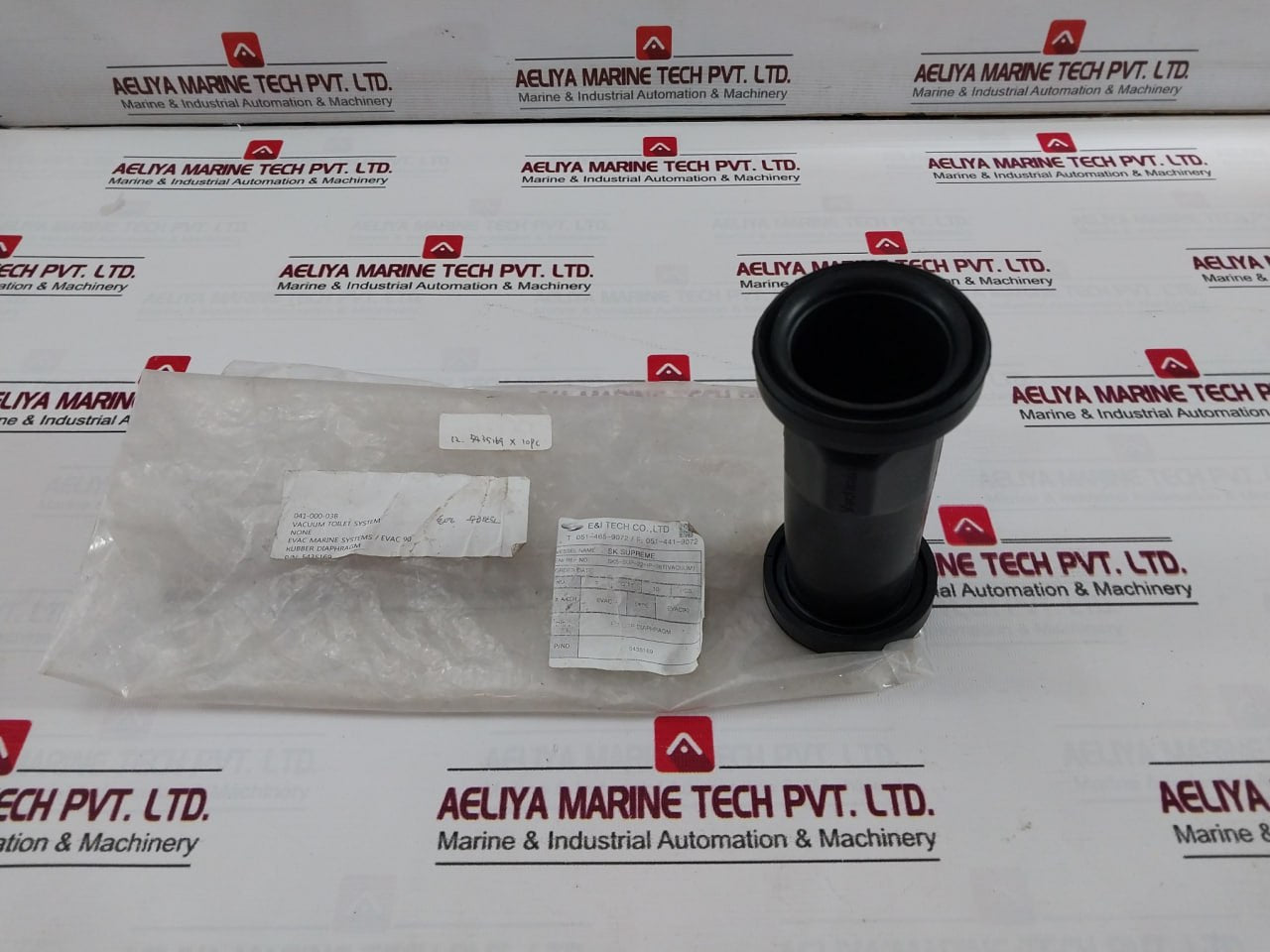 Evac 5435169 Cylindrical Rubber Diaphragm.