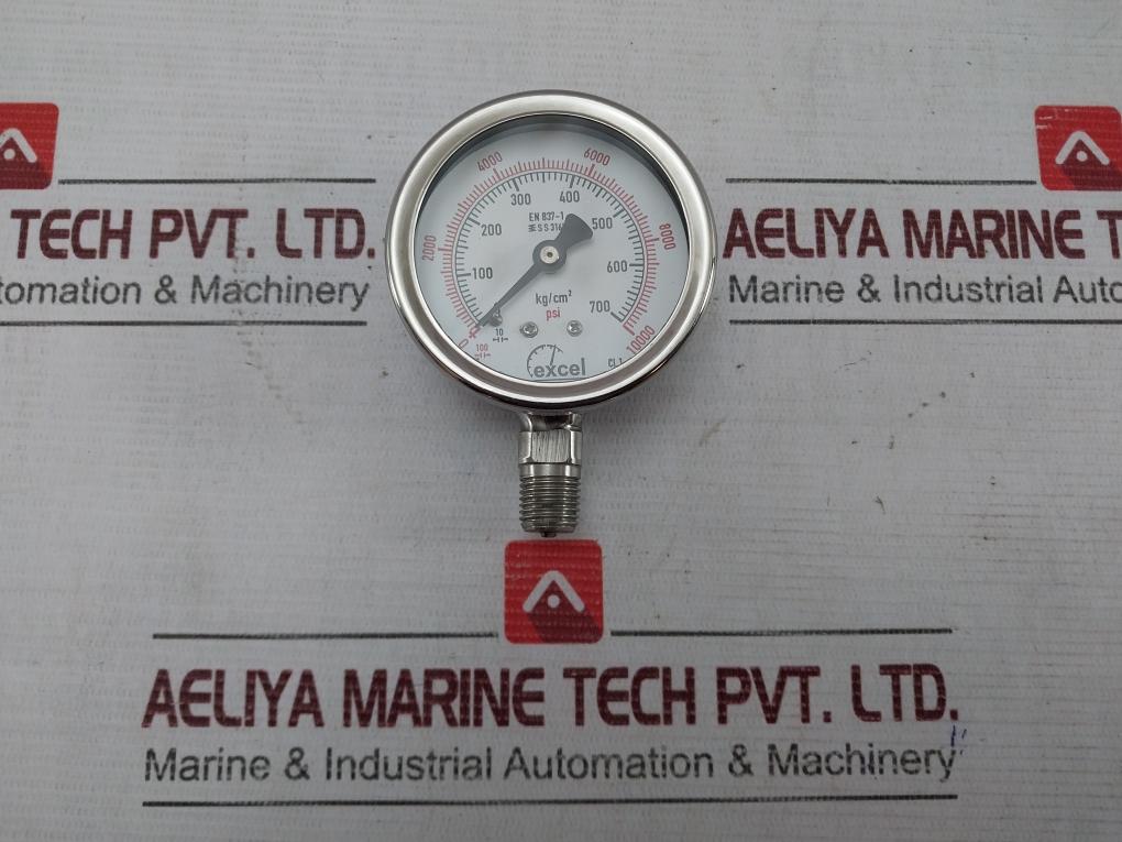 Excel En 837-1 Wpt-25-2-2Nm Digital Pressure Gauge 0-10000 Psi 63 Mm/2.5 Inch