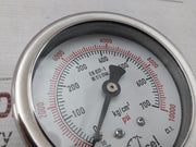 Excel En 837-1 Wpt-25-2-2Nm Digital Pressure Gauge 0-10000 Psi 63 Mm/2.5 Inch