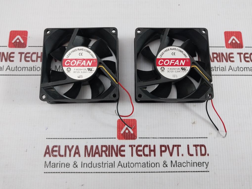 F-8025h12b Dc Brushless Fan By Cofan 12v Dc 0.24a