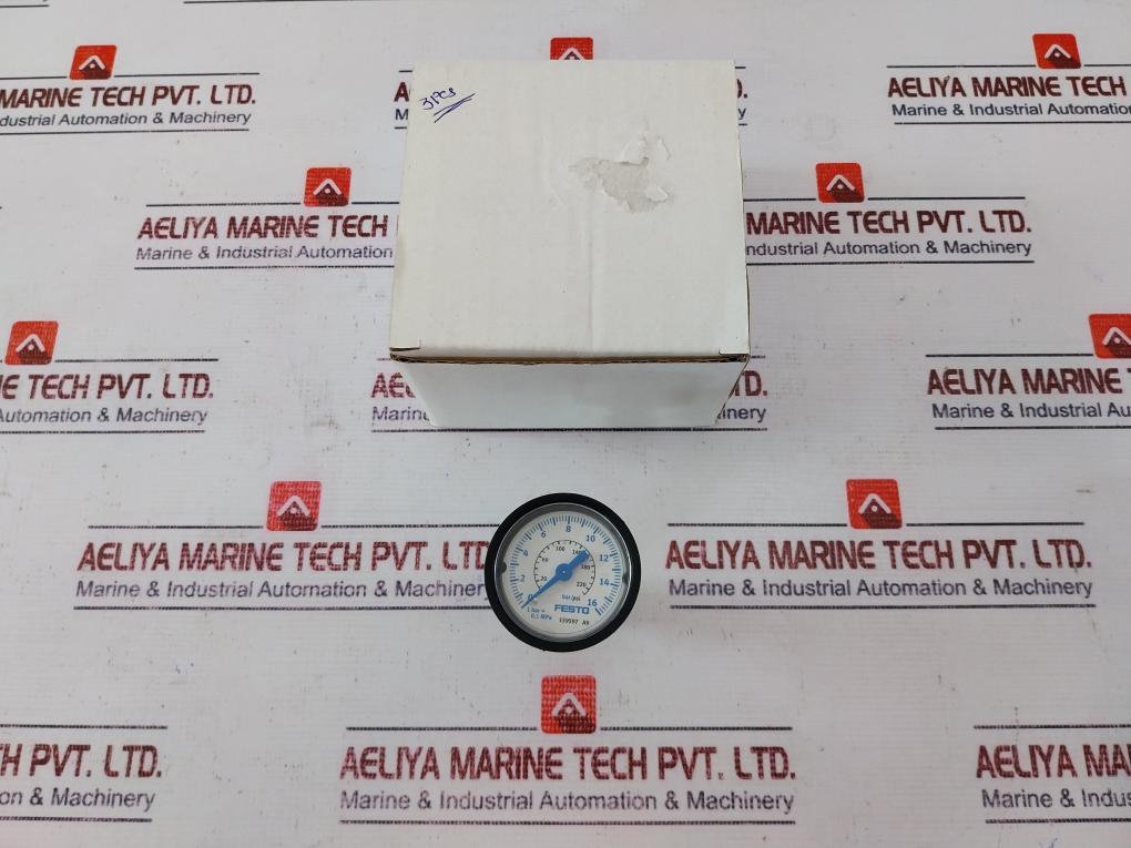 Festo 159597 0-16 Bar, 0-220 Psi  Pressure Gauge