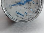 Festo 8003639 Pressure Gauge 0-16Bar USED
