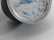 Festo 8003639 Pressure Gauge 0-16Bar USED