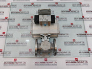 Festo Dfpd-80-rp-90-rd-f0507 Rotary Actuator W/ Solenoid Valve, Switch Box