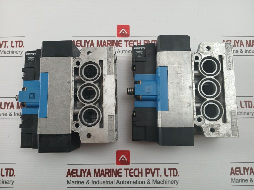 Festo Solenoid Valve Mebh-5/3b-D-2-Zsr-C 40-145psi