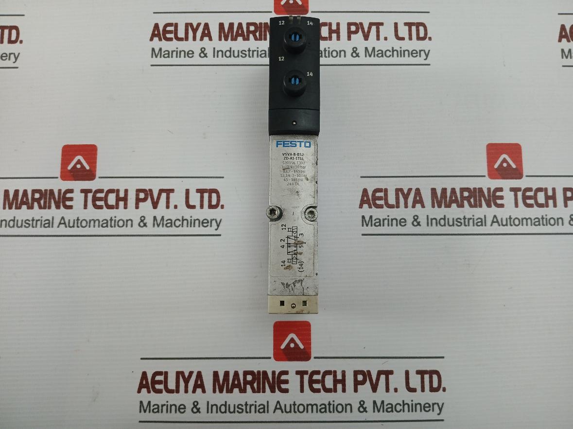 Festo Solenoid Valve Vsva-B-B52-Zd-A1-1t1l Pneumatic 24vdc Ip65