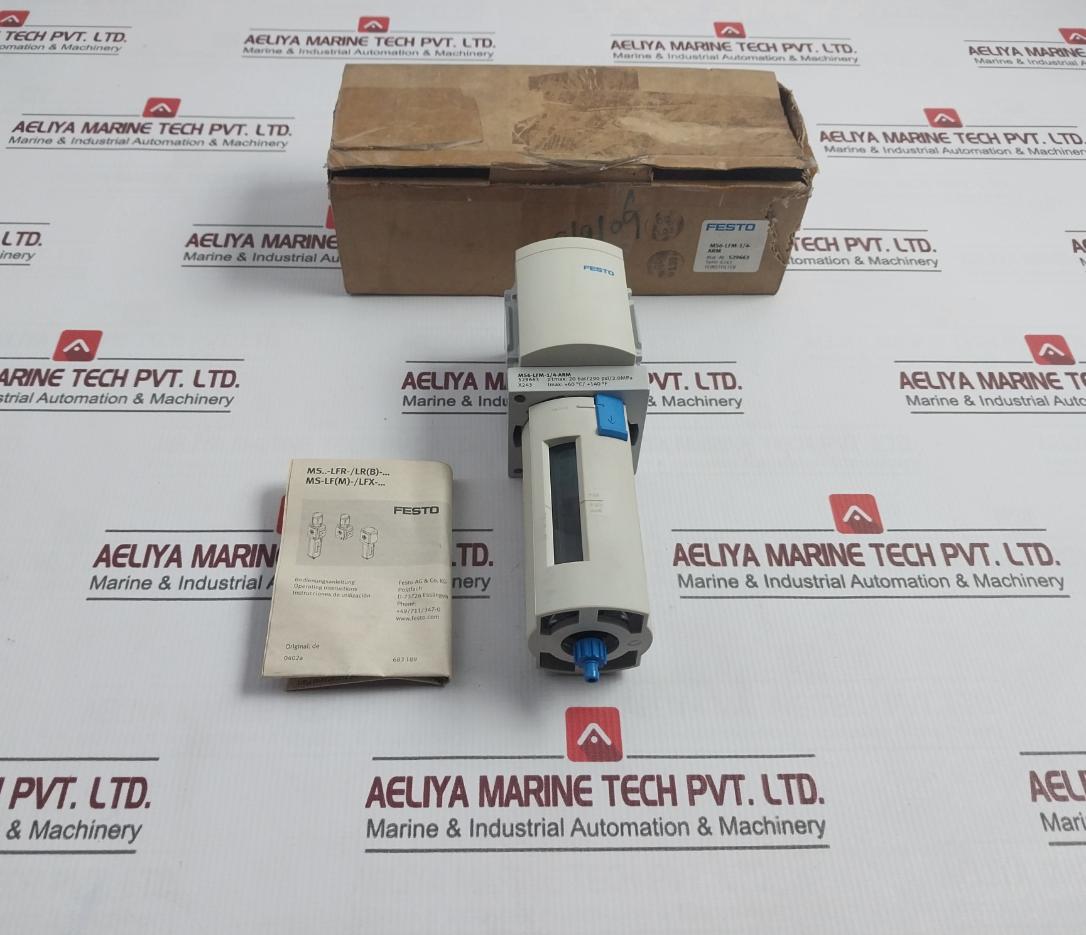 Festo Ms6-lfm-1/4-arm Micro Filter 20 Bar/290 Psi/2.0Mpa