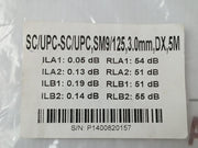 Fiber Cable Optical 5m Sc/Upc-Sc/Upc,Sm9/125 100 Gm