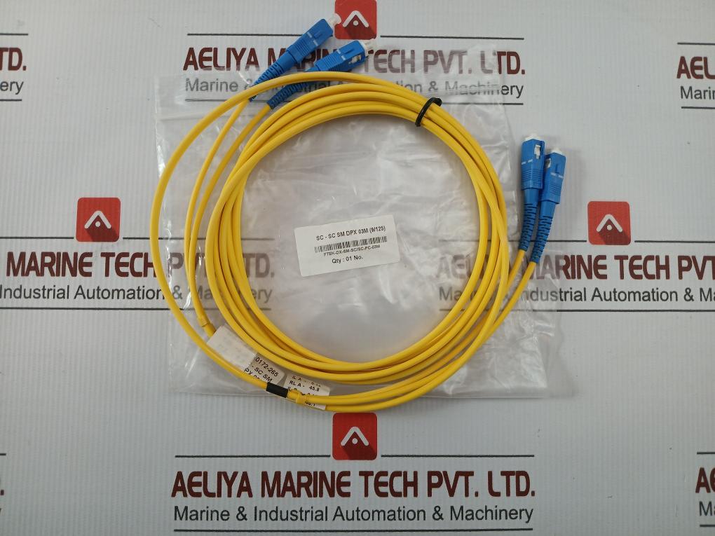 Fiber Optic Patch Cable - 70 Gm Ftek-Dx-Sm-Sc/Sc-Pc-03m - New