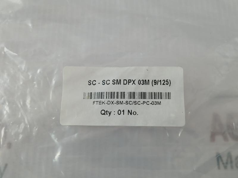 Fiber Optic Patch Cable R0172-48 Sc-Sc Sm Dpx 03m (9/125) New Condition