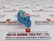 Finder 40.52 Relay With Blue Double Pole Base 5A 250V