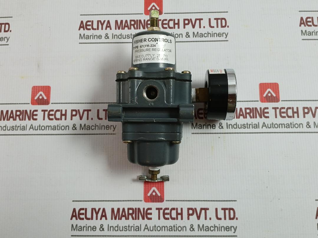 Fisher 67Cfr-224 Pressure Gauge Regulator 0-35Psi 0-2.0Bar 100Xkpa