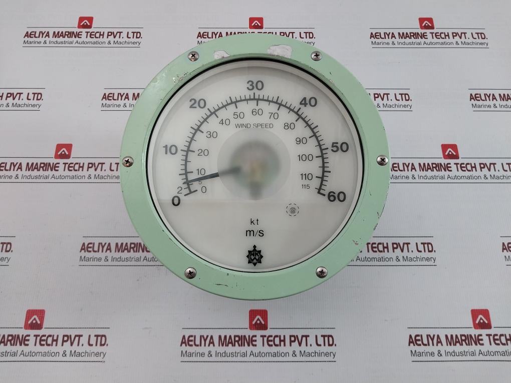 Fl200sel Wind Speed Indicator 0-60 M/S,0-115 Kt Osaka Nunotani Seiki