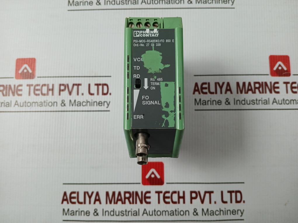 Fo Converter 24vdc Phoenix Contact 120ma Psi-Mos-Rs485w2/Fo 850 E