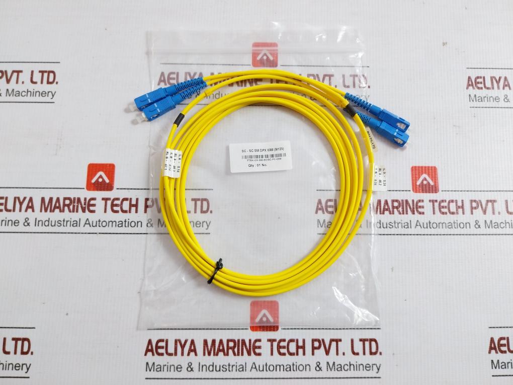 Ftek-Dx-Sm-Sc/Sc-Pc-03m Fiber Optic Patch Cable In New 60 Gm