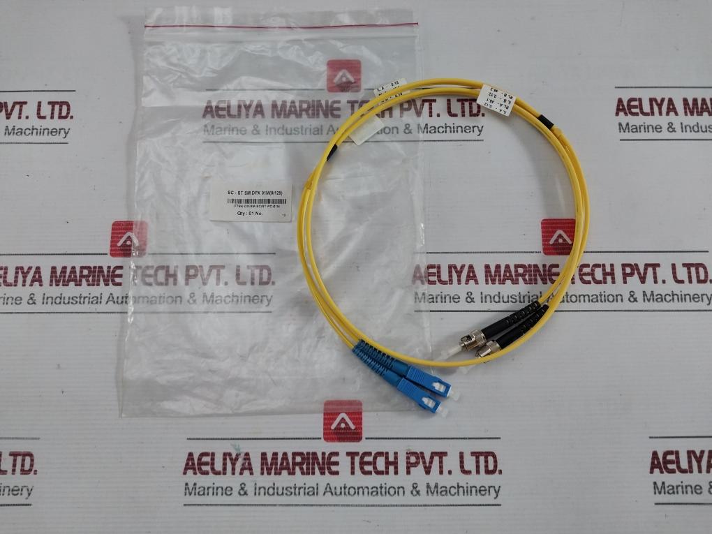 Ftek-Dx-Sm-Sc/St-Pc-01m Sc-St Sm Dpx 01m(9/125) New Fiber Optic Patch Cable