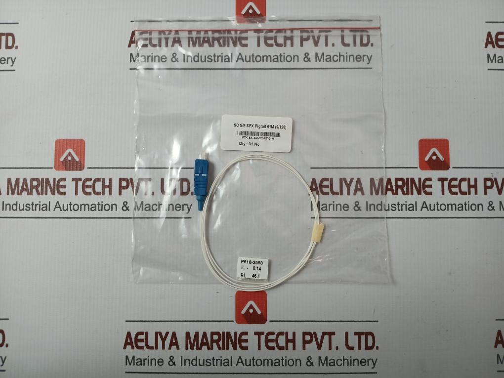 Ftk-Sx-Sm-Sc-Pt-01m Fiber Optic Pigtail - 50 Gm P618-2550