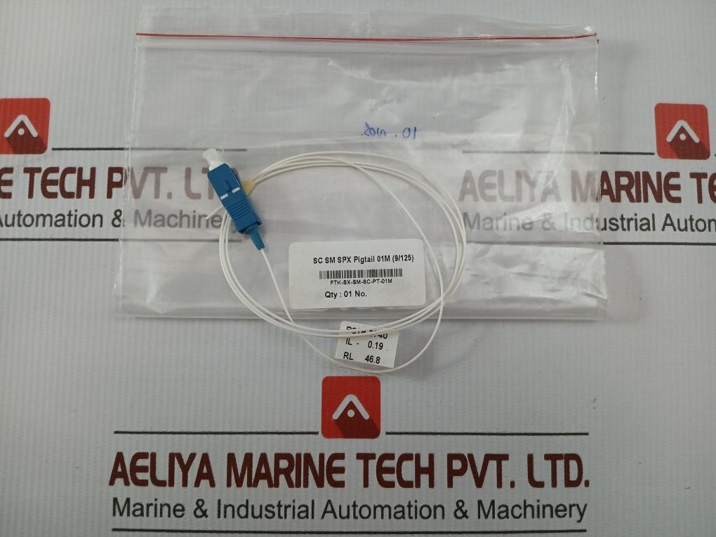 Condition New Ftk-Sx-Sm-Sc-Pt-01m P618-3740 Sc Sm Spx Fiber Pigtail 01m (9/125) In 50 Gm