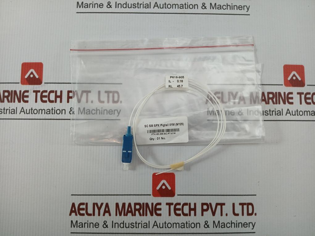 Ftk-Sx-Sm-Sc-Pt-01m P618-905 Fiber Optic Pigtail In New