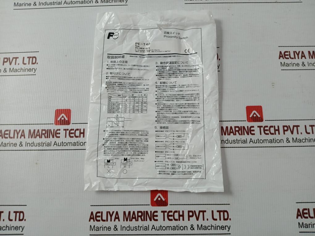 Pe-T4d Proximity Switch 10-30vdc 200ma 16ft Brand Fuji Electric