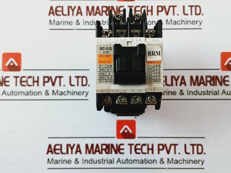 Fuji Electric Sc-0/G [13] Standard Type Magnetic Contactor Ac-3 20A 690V